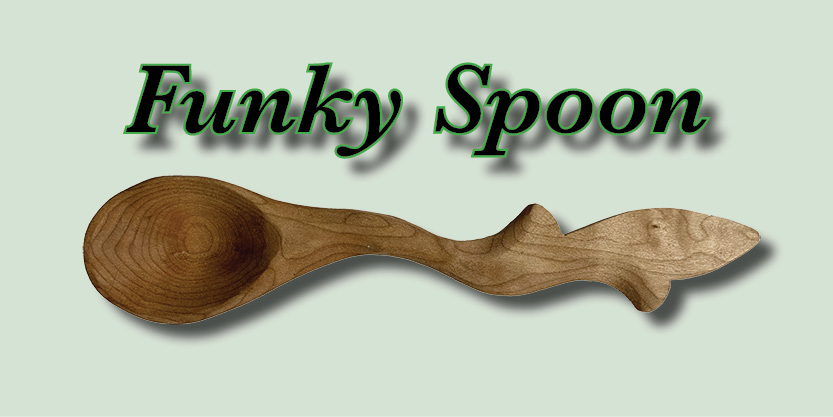 Funky Hand Carved Spoon